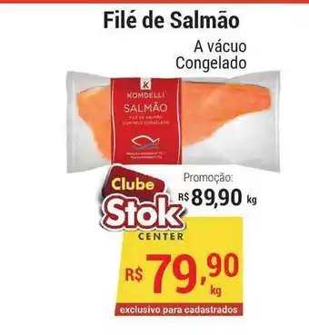 Stok Center Filé De Salmão oferta