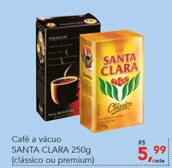 Cometa Supermercados Cafe a vacuo Santa Clara 250g (classico ou premium) oferta