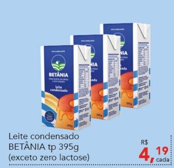 Leite condensado Betania tp 395g (exceto zero lactose)