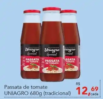 Cometa Supermercados Passata de tomate Uniagro 680g (tradicional) oferta