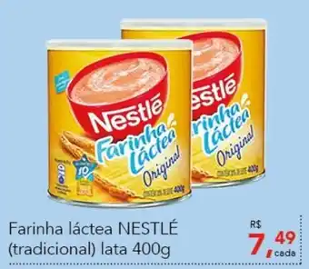 Cometa Supermercados Farinha lactea Nestle (tradicional) lata 400g oferta