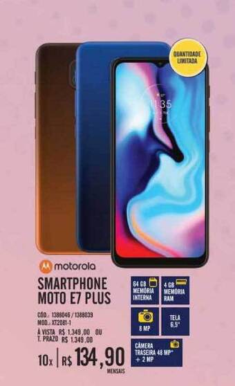 Zema Smartphone Moto E7 Plus Motorola oferta