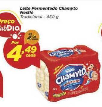 Dia Leite Fermentado Chamyto Nestlé 450g oferta