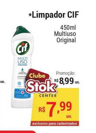 Stok Center Limpador Cif 450ml oferta