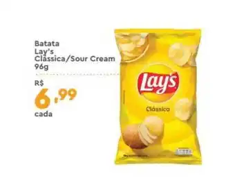 Batata Lay's Clássica Sour Cream 96g
