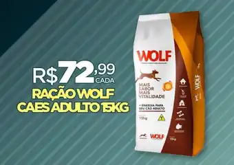 DB Supermercados RAÇÃO WOLF CAES ADULTO 15KG oferta