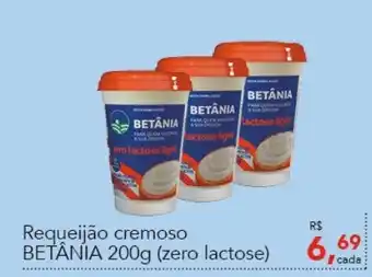 Cometa Supermercados Requeijao cremoso Betania 200g (zero lactose) oferta