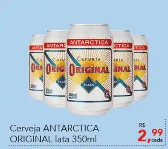 Cometa Supermercados Cerveja Antarctica Original lata 350ml oferta
