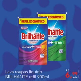 Cometa Supermercados Lava roupas liquido Brilhante refil 900ml oferta