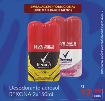 Desodorante aerosol Rexona 2 x 150ml