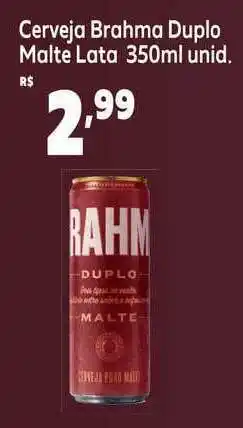 GoodBom Cerveja Brahma Duplo Malte lata 350ml unid. oferta