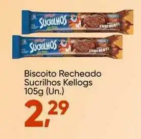 Imec Supermercados Biscoito Recheado Sucrilhos Kellogs 105g (un.) oferta