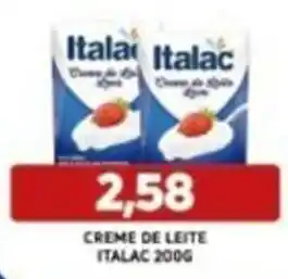 Supermercados Queiroz CREME DE LEITE ITALAC 200G oferta