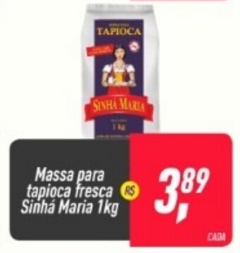 Frangolândia Massa para tapioca fresca Sinha Maria 1kg oferta