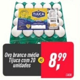 Frangolândia Ovo Branco Medio Tijuca com 20 unidades oferta