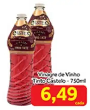 Shibata Supermercados Vinagre de Vinho Tinto Castelo-750ml oferta