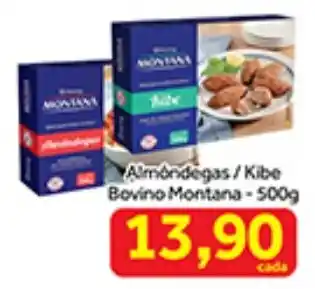 Almôndegas/Kibe Bovino Montana-500g