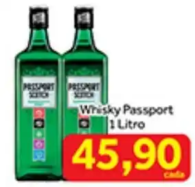Shibata Supermercados Whisky Passport 1 Litro oferta