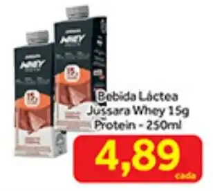 Shibata Supermercados Bebida Láctea Jussara Whey 15g Protein-250ml oferta