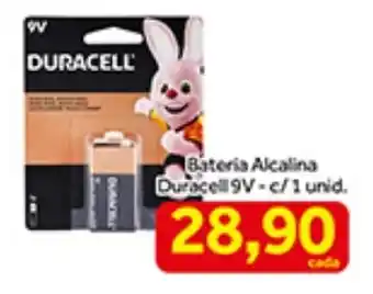 Shibata Supermercados Bateria Alcalina Duracell 9V-c/1 unid. oferta