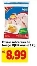 Mercado Extra Coxa e sobrecoxa de frango IQF Pioneiro 1kg oferta