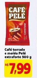 Mercado Extra Cafe Torrado e moida Pele extraforte 500g oferta