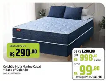 Deltasul Colchão Mola Marine Casal + Base p/ Colchão oferta