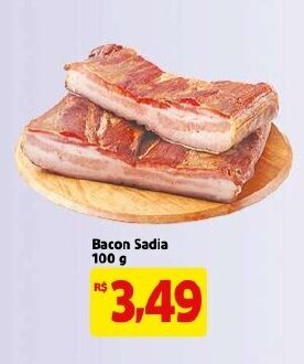 Mercado Extra Bacon Sadia 100g oferta