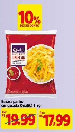 Mercado Extra Batata palito congelada Qualita 2kg oferta