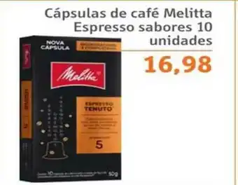 Sonda Cápsulas De Café Melitta Espresso Sabores 10 Unidades oferta