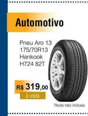 Pneu Aro 13 175 70r13 Hankook H724 82t