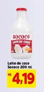Mercado Extra Leite de Coco Sococo 200ml oferta