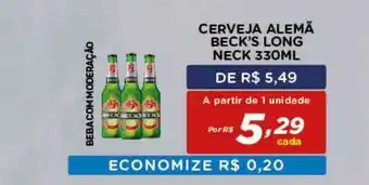 Bahamas Mix Cerveja Alemã Beck's Long Neck 330ml oferta
