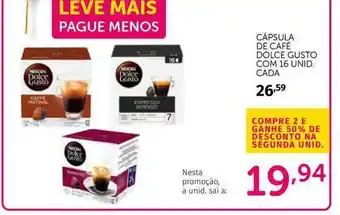 Super Nosso Cápausla De Café Dolce Gusto Com 16 Unid. oferta