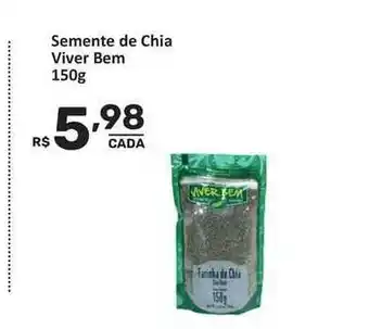Semente De Chia Viver Bem 150g