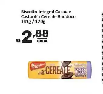 Super Luna Biscoito Integral Cacau E Castanha Cereale Bauducco 141g/170g oferta