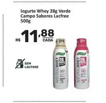 Super Luna Iogurte Whey Verde Campo Sabores Lacfree 500g oferta