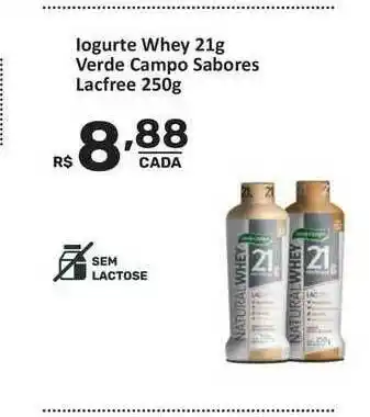 Super Luna Iogurte Whey Verde Campo Sabores Lacfree 250g oferta