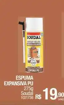 Milium Espuma Expansiva Pu 275g Soudal oferta