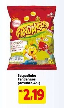 Mercado Extra Salgadinho Fandangos presunto 45g oferta