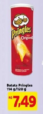 Mercado Extra Batata Pringles 114g/120g oferta