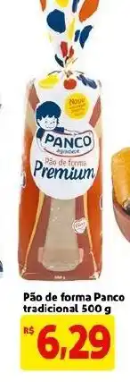 Mercado Extra Pao de forma Panco tradicional 500g oferta