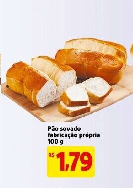 Mercado Extra Pao sovado fabricacao propria 100g oferta