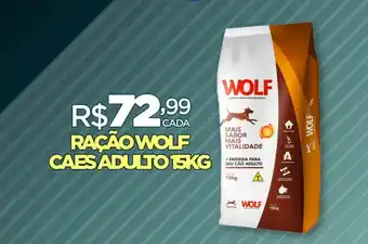 DB Supermercados RAÇÃO WOLF CAES ADULTO 15KG oferta