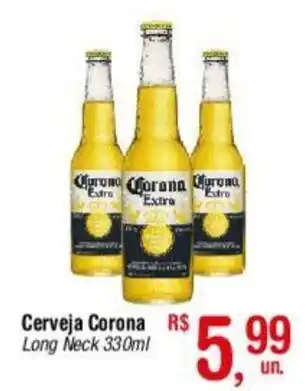 Fort Atacadista Cerveja Corona Long Neck 330ml oferta