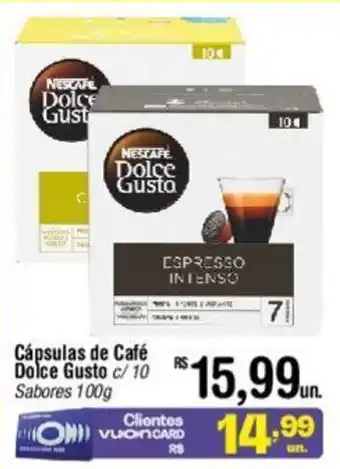 Fort Atacadista Cápsulas de Café Dolce Gusto c/10 Sabores 100g oferta