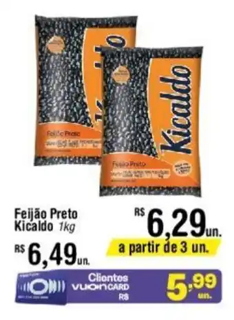 Feijão Preto Kicaldo 1kg