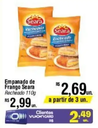 Fort Atacadista Empanado de Frango Seara Recheado 110g oferta