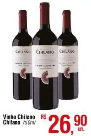 Fort Atacadista Vinho Chileno Chilano 750ml oferta