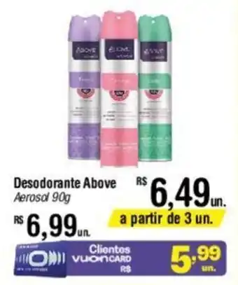 Fort Atacadista Desodorante Above Aerosol 90g oferta